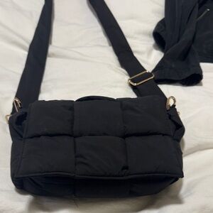 Black Quilted Shoulder Bag